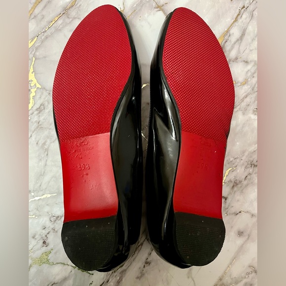 Christian Louboutin Black Peep Toe Flats - Picture 4 of 4